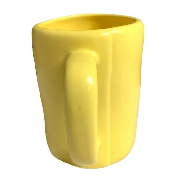 Rae Dunn Artisan Collection Chicks Dig Me Coffee Mug Yellow Country Farmhouse - Picture 2 of 4